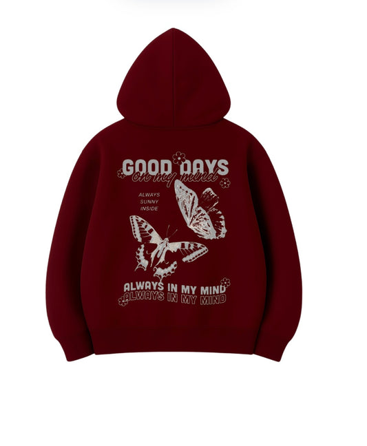 %100 Pamuk 3 İplik 320 Gr Oversize Unisex DTF Baskılı Hoodie
