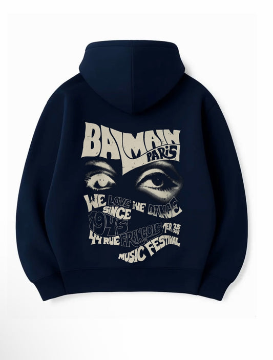 %100 Pamuk 3 İplik 320 Gr Oversize Unisex DTF Baskılı Hoodie