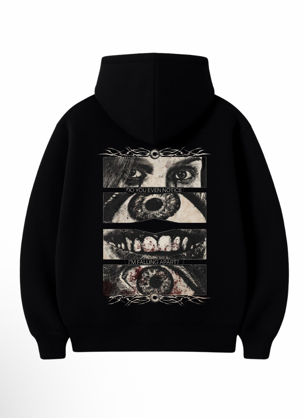 3 İplik 320 Gr %100 Pamuk Oversize Unisex DTF Baskılı Hoodie