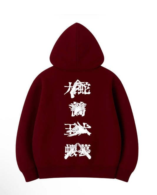 3 İplik 320 Gr %100 Pamuk Oversize Unisex DTF Baskılı Hoodie