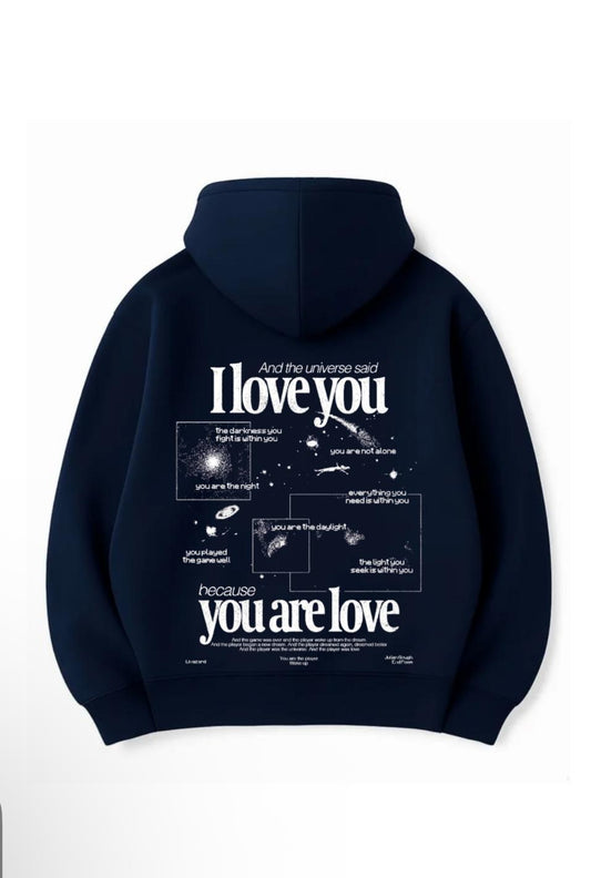 3 İplik 320 Gr %100 Pamuk Oversize Unisex DTF Baskılı Hoodie