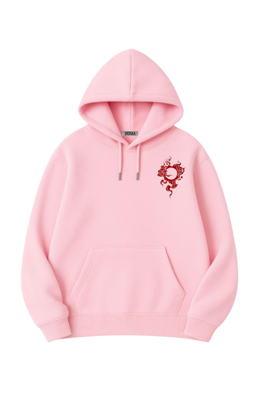 %100 Pamuk 3 İplik 320 Gr Oversize Unisex DTF Baskılı Hoodie