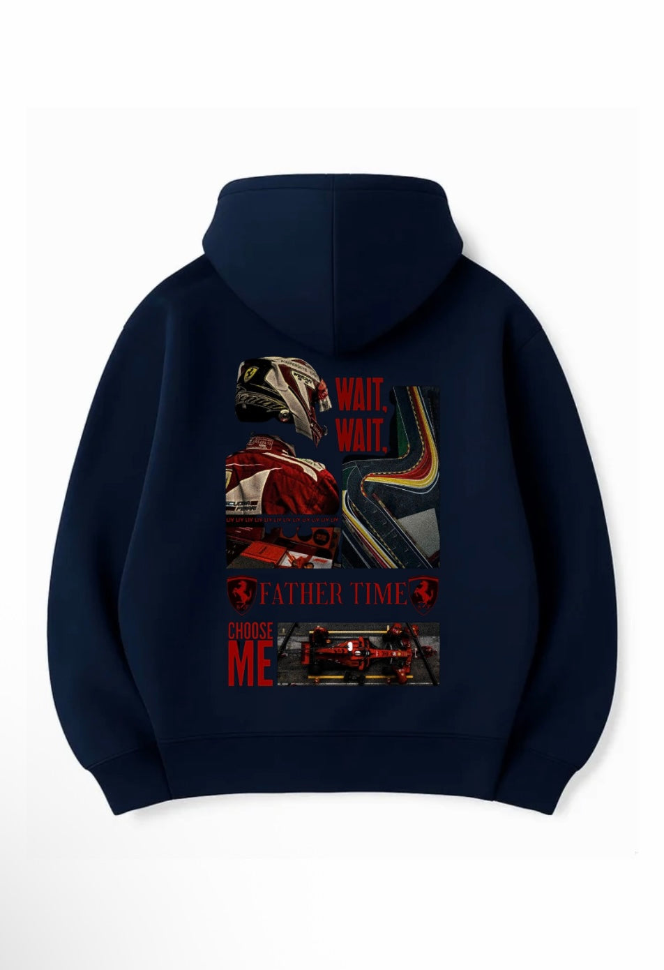 %100 Pamuk 3 İplik 320 Gr Oversize Unisex DTF Baskılı Hoodie