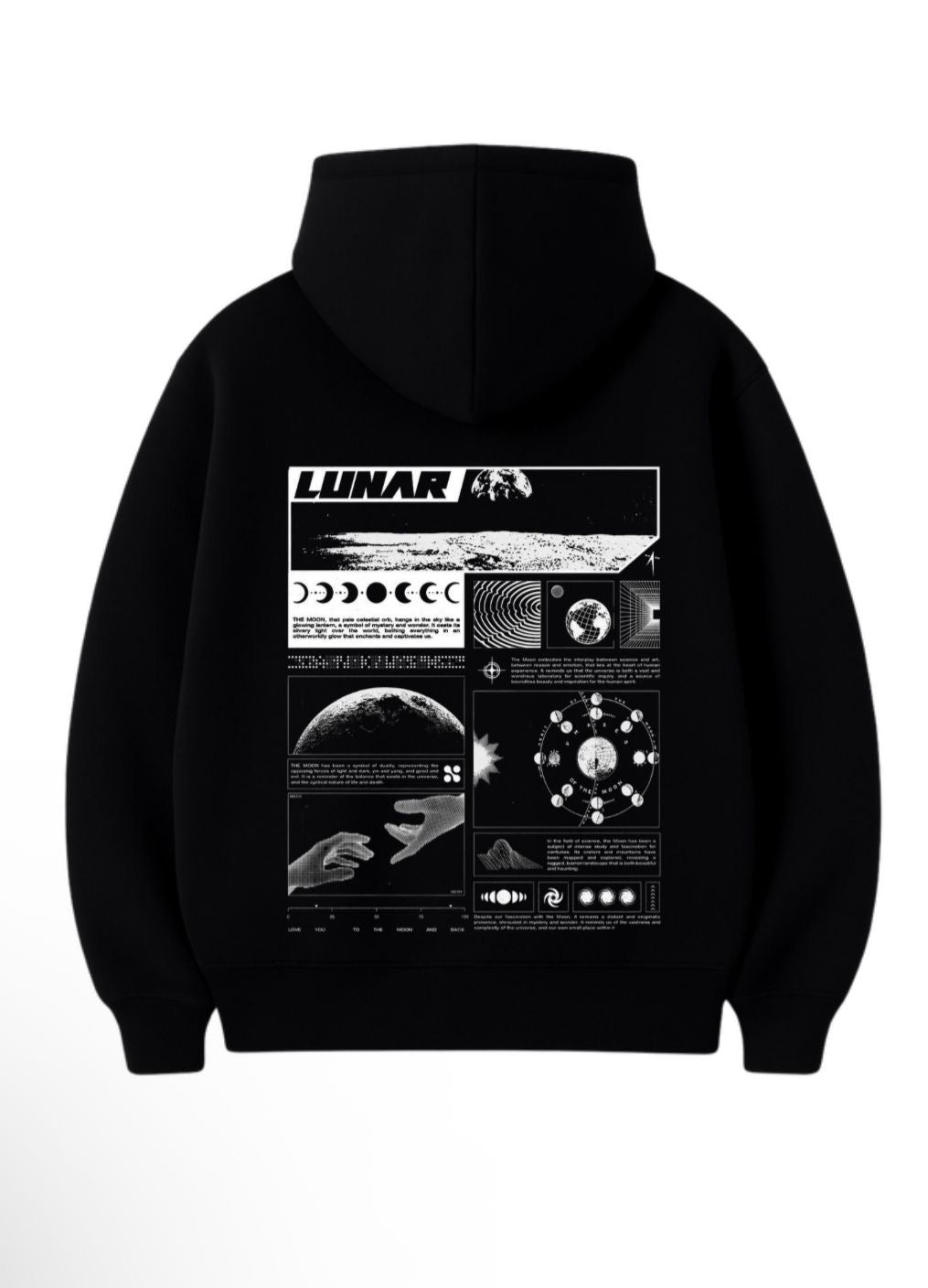 3 İplik 320 Gr %100 Pamuk Oversize Unisex DTF Baskılı Hoodie