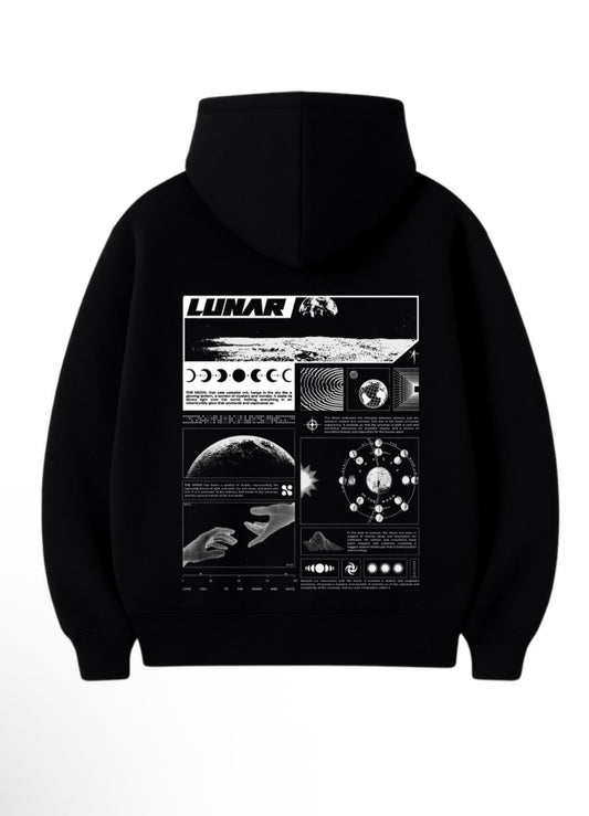 3 İplik 320 Gr %100 Pamuk Oversize Unisex DTF Baskılı Hoodie