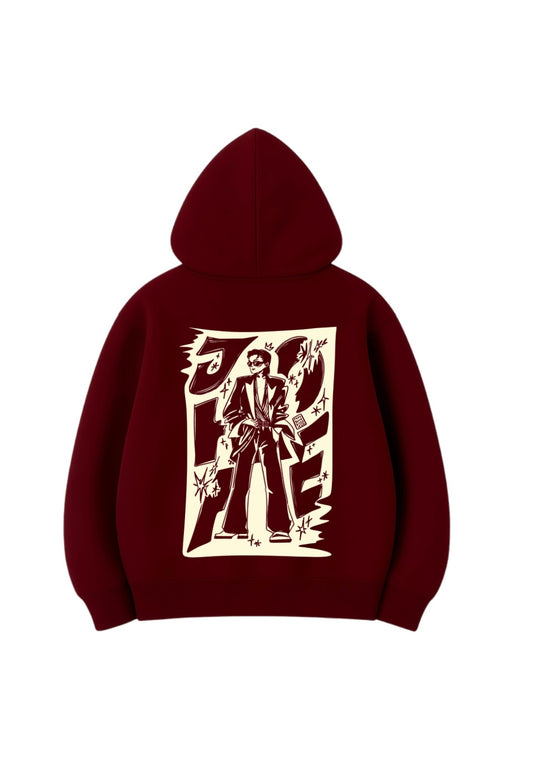 %100 Pamuk 3 İplik 320 Gr Oversize Unisex DTF Baskılı Hoodie