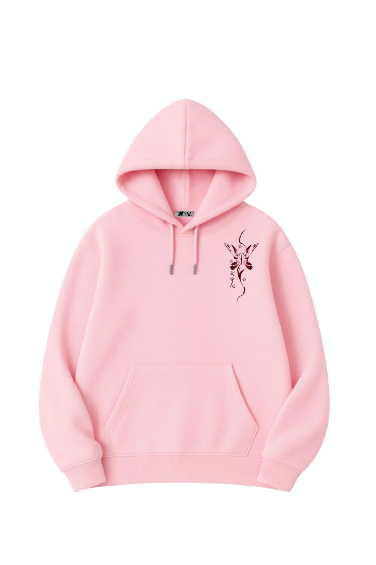 %100 Pamuk 3 İplik 320 Gr Oversize Unisex DTF Baskılı Hoodie