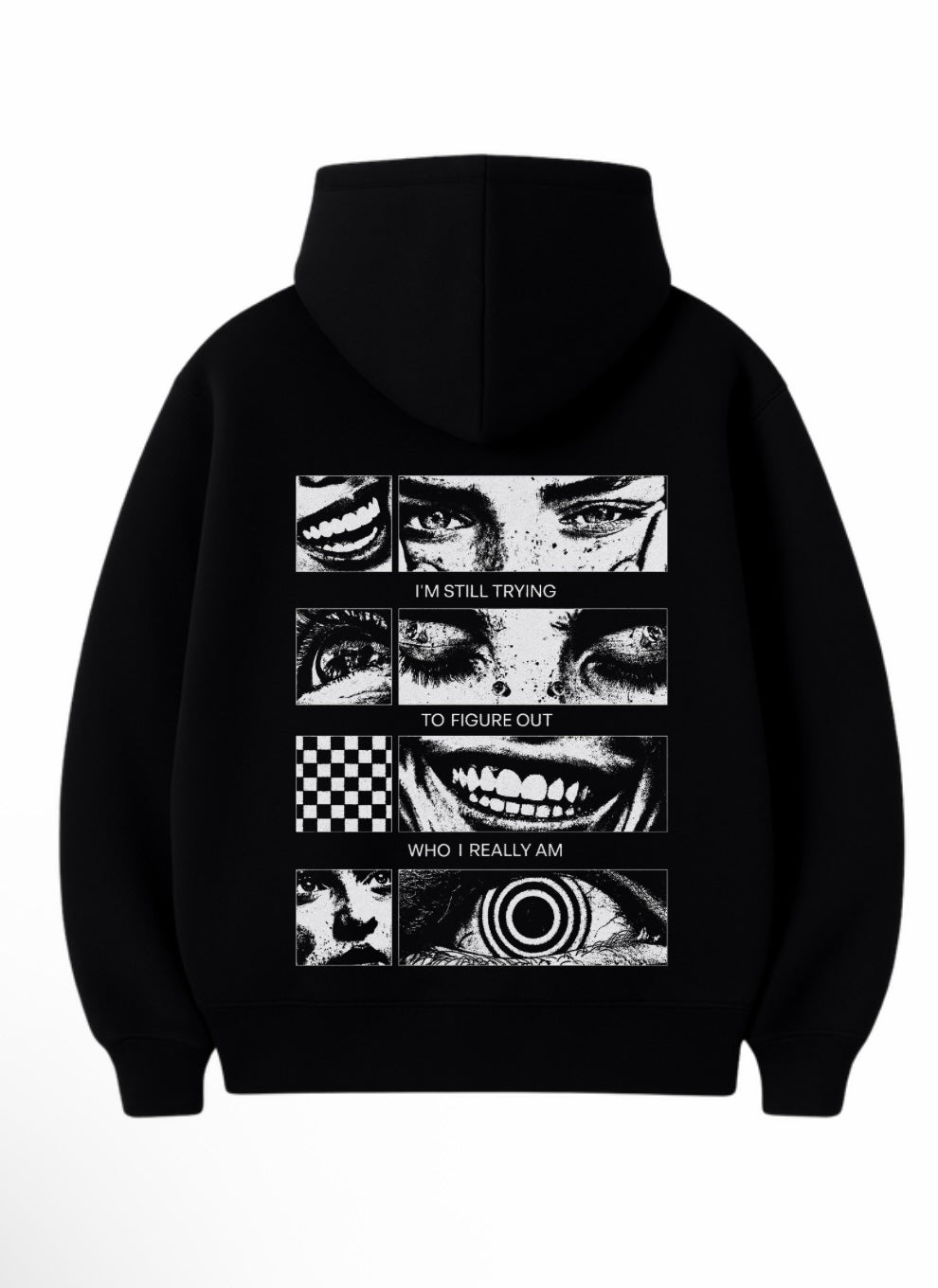 %100 Pamuk 3 İplik 320 Gr Oversize Unisex DTF Baskılı Hoodie